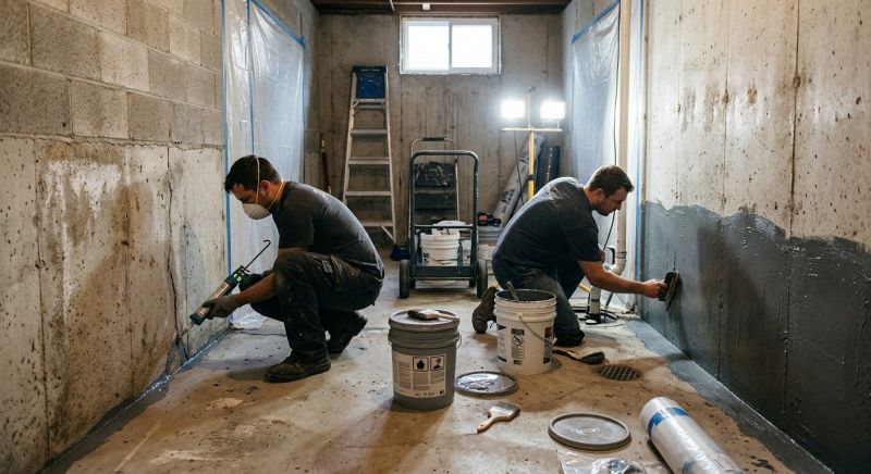 Basement Concrete Sealing in Greenville, SC