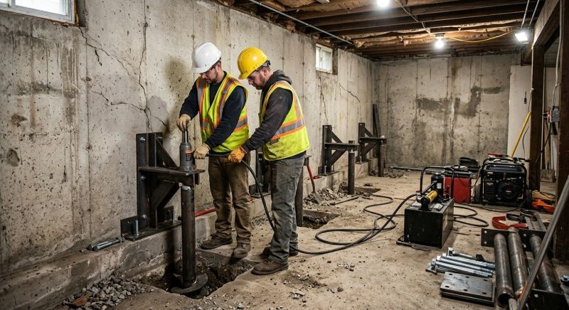 Basement Stabilization in Greenville, SC