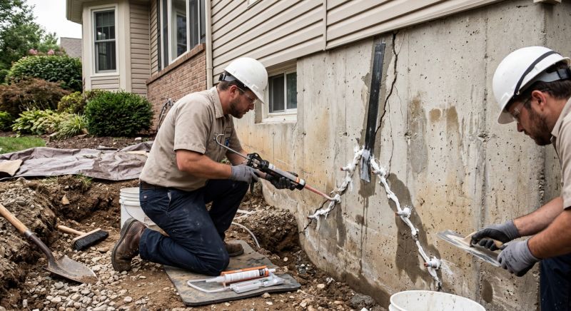 Cracked Foundation Repair in Columbus, OH