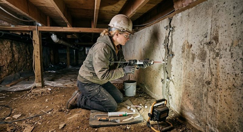 Cracked Foundation Repair in Columbus, OH