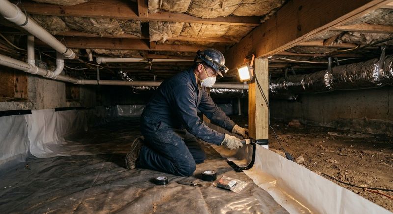 Crawl Space Leveling in Greenville, SC