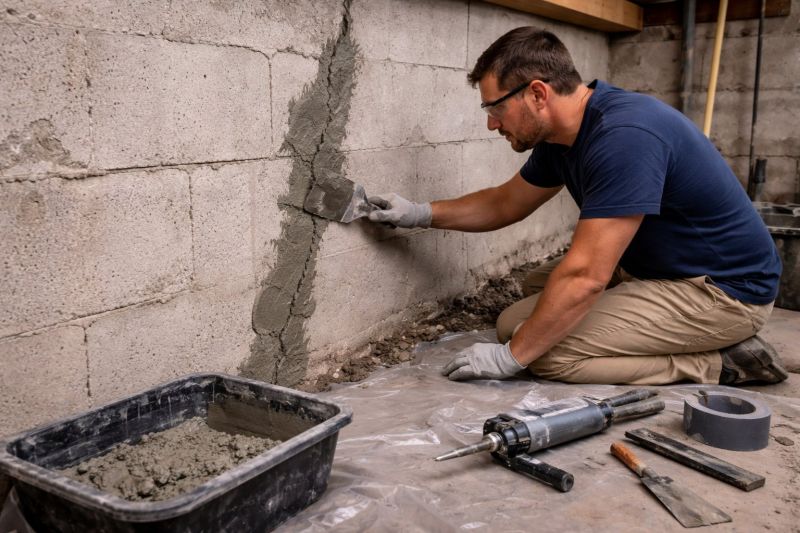 Foundation Crack Repair in Greenville, SC