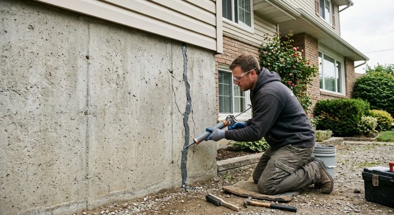 Foundation Crack Sealing in Greenville, SC