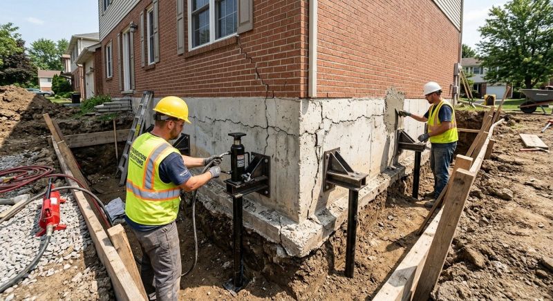 Foundation Pier Repair in Columbus, OH