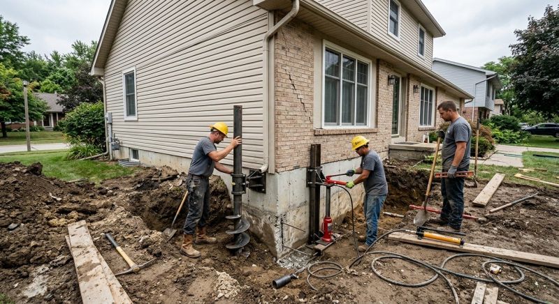 Foundation Settlement Repair in Greenville, SC