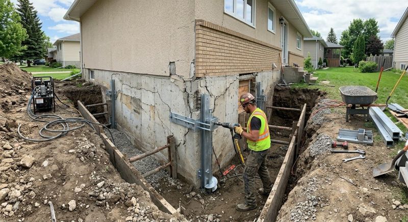Foundation Settlement Repair in Greenville, SC