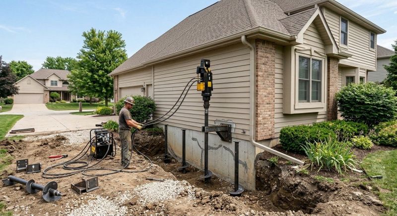Helical Piers Installation in Fort Collins, CO