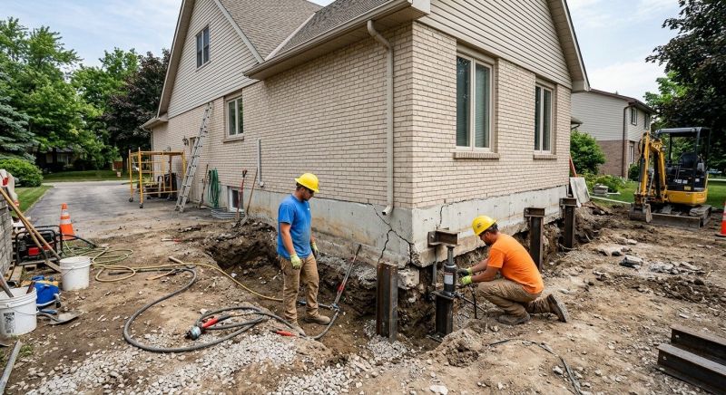 Helical Piers Installation in Columbus, OH