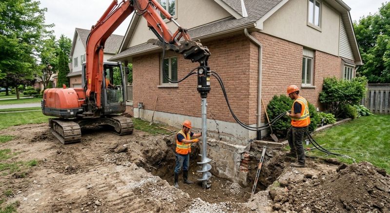 Helical Pile Installation in Sarasota, FL