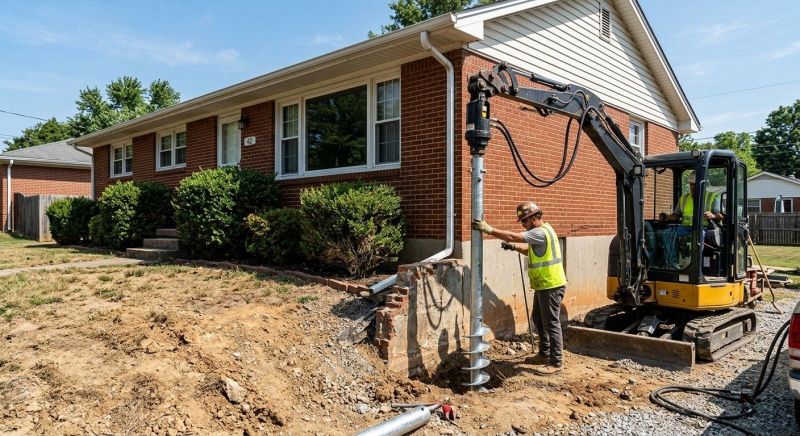 Helical Pile Installation in Greenville, SC