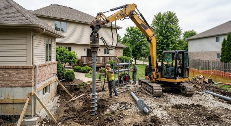Helical Pile Installation in Fort Collins, CO