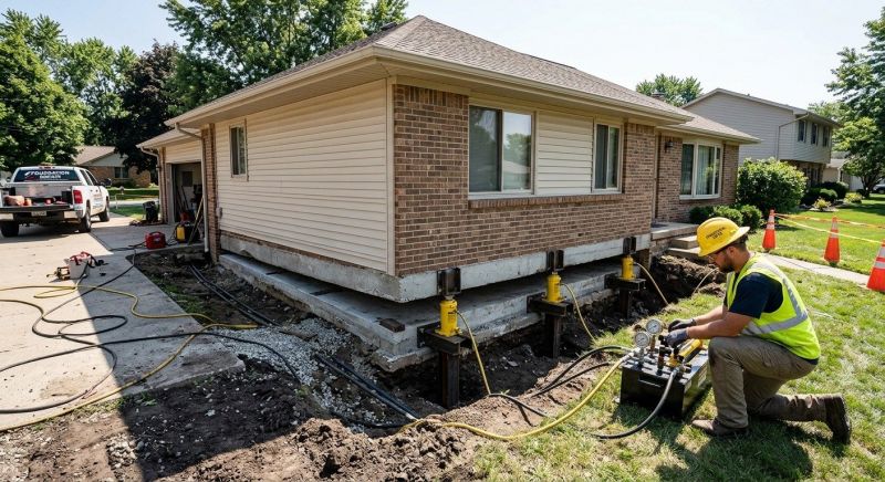 Sinking Foundation Lifting in Fort Collins, CO