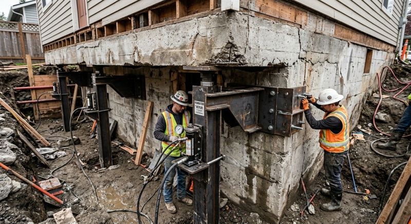 Sinking Foundation Lifting in Fort Collins, CO