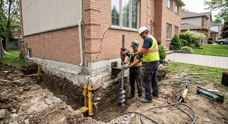Sinking Foundation Repair in Greenville, SC